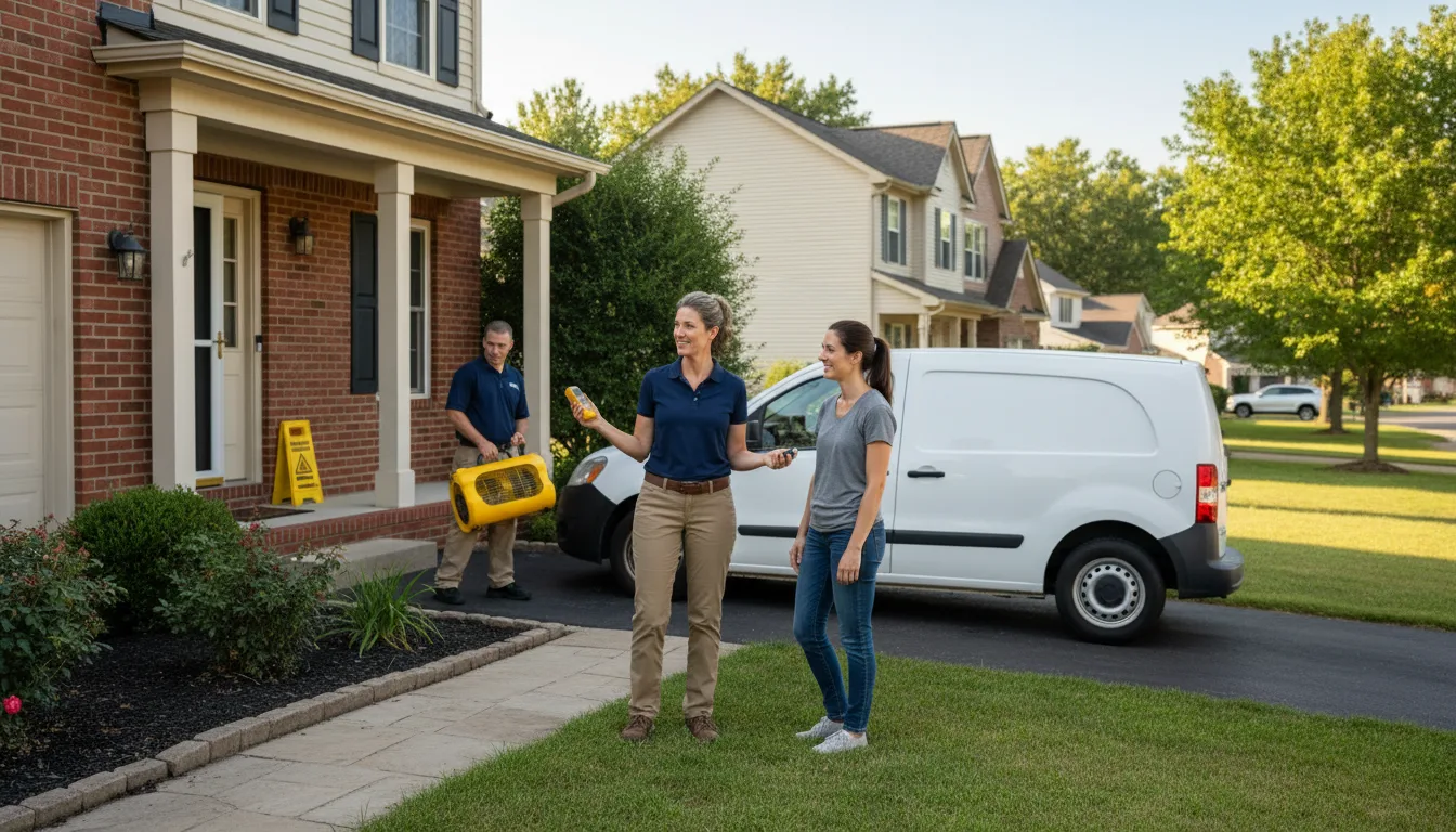 Residential water damage restoration in Park Forest, IL